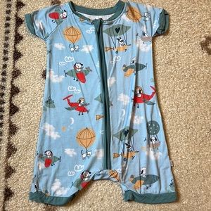 Little Sleepies Puppy dog in planes Shorty 18-24 months